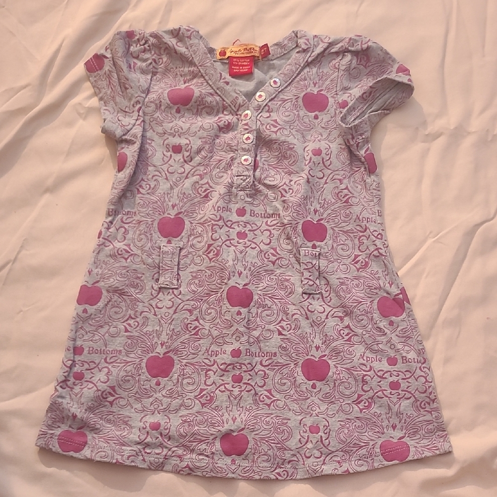 Apple Bottoms Lavender Apple Print Dress